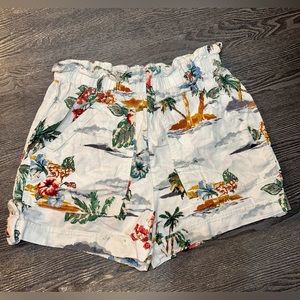 Palm Tree Beach Shorts Small